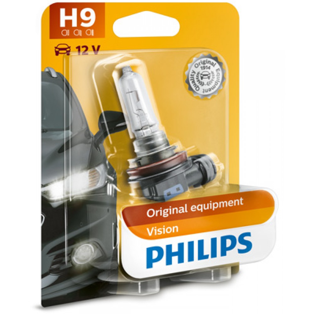 Bec auto cu halogen H9 65W 12V Philips Vision
