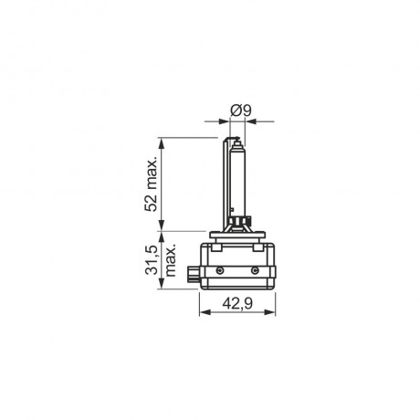 Bec xenon autoturisme D3S 42V 35W Bosch