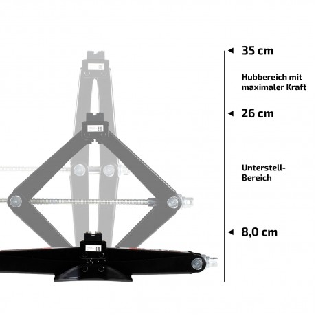 Cric depanare mecanic 1T Heyner Ultra Lift S Black