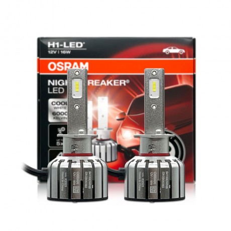 Set doua becuri led H1 Osram Night Breaker omologate RAR