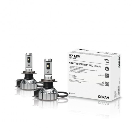 Set doua becuri led H7 Osram Night Breaker Smart cutie omologate RAR