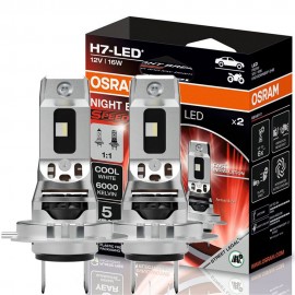 Set doua becuri led H7 Osram Night Breaker Speed omologate RAR 