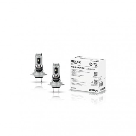 Set doua becuri led cutie H7 Osram Night Breaker Speed omologate RAR