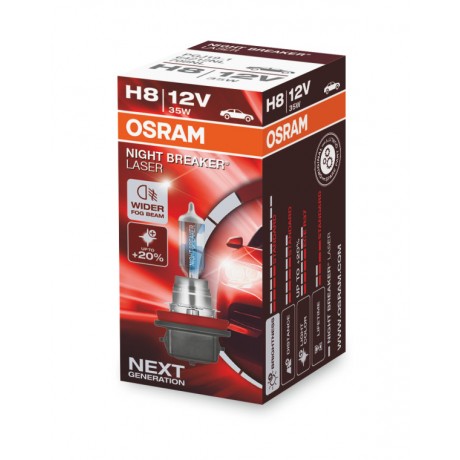 Bec auto cu halogen H8 12V 35W Osram Night Breaker Laser NextGen +150% 64212NL