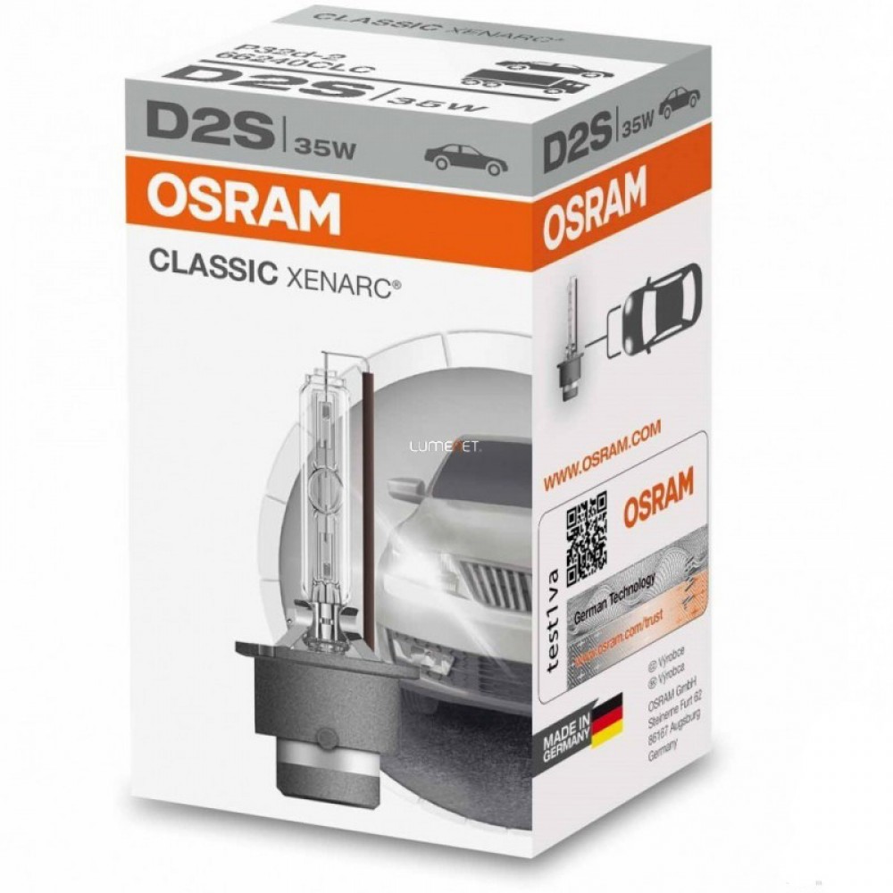 Bec auto xenon D2S 85V 4100K Osram Xenarc Original 66240