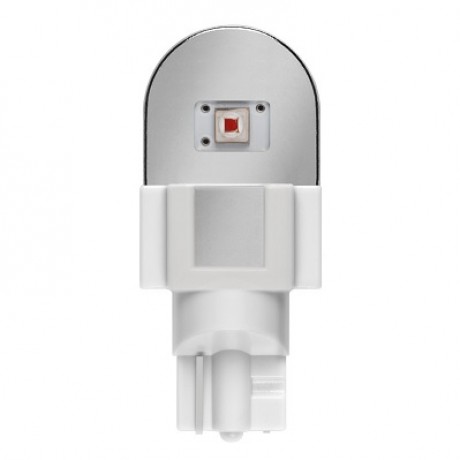 Set 2 becuri cu led 12V W16W rosu Osram
