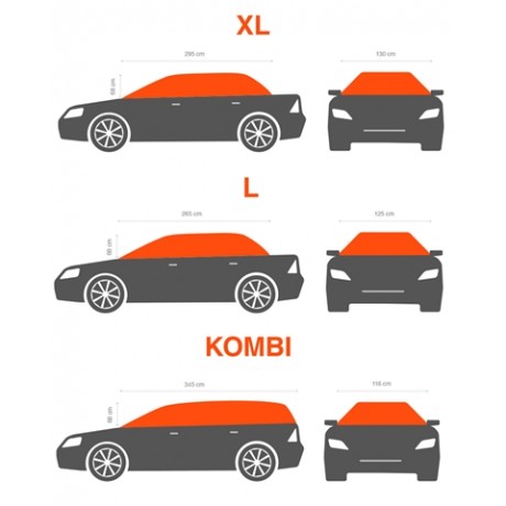 Semi prelata auto berlina XL 295X130X68cm Carpassion