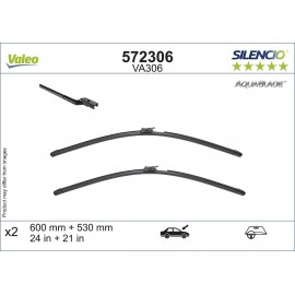 Set stergatoare parbriz 600/530mm Valeo Silencio VA306 Mercedes E Class W213 
