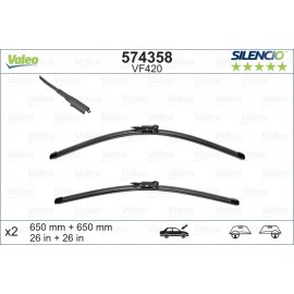 Set stergatoare de parbriz 650-650mm Valeo Silencio VF420 Seat Leon 
