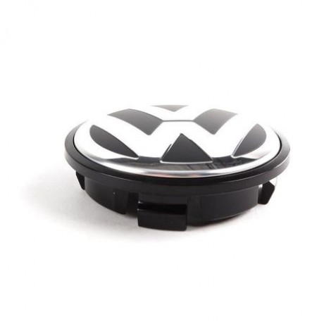 Capac pentru butuc central jante aliaj VW negru original
