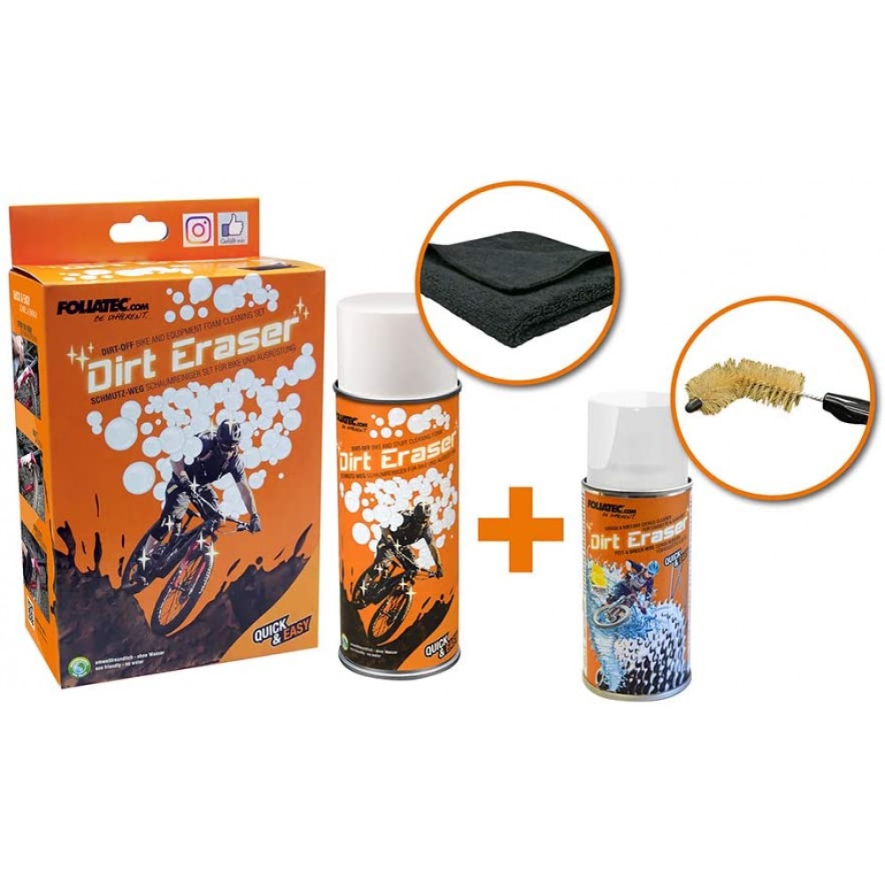 Kit pentru curatare cadru si angrenaje bicicleta Foliatec