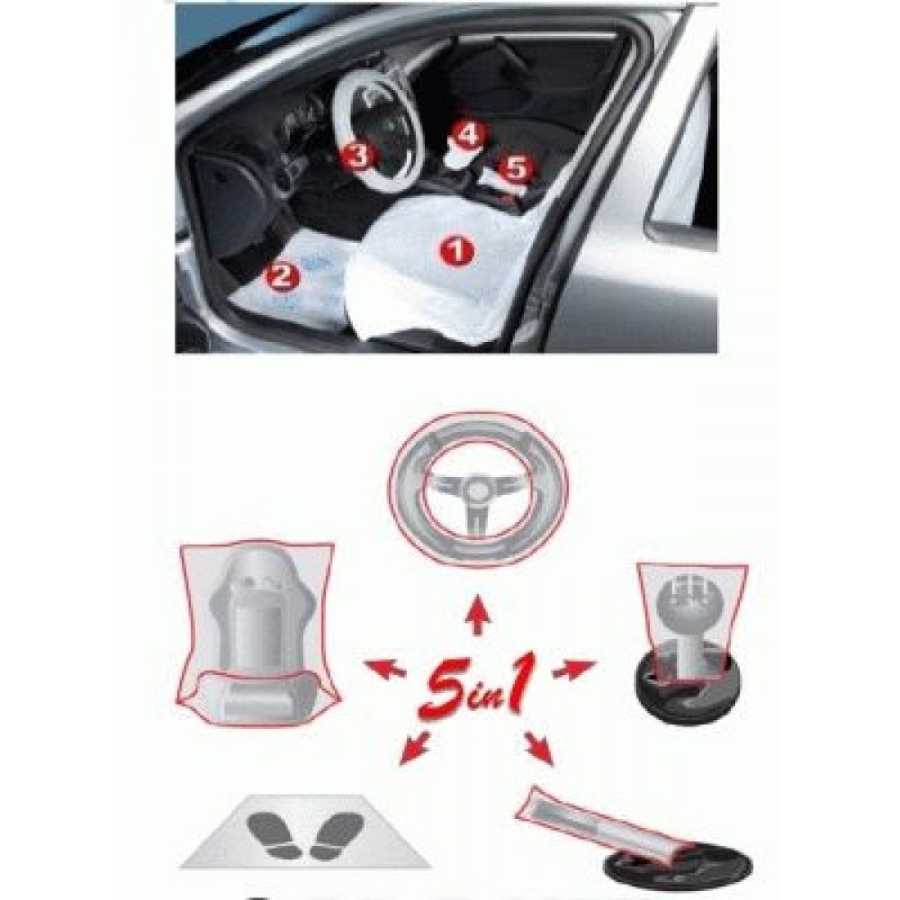 Set de protectie interior auto 5 in 1