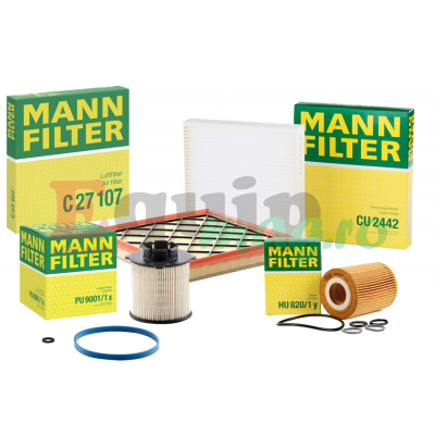 Pachet revizie filtre Opel Astra J 1.7 CDTI Cod motor A17DT- Mann