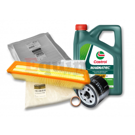 Pachet revizie Dacia Logan II 1.2 16V 75CP D4F 732 Castrol 