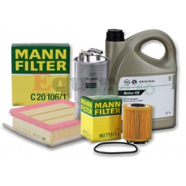 Pachet revizie Opel Corsa D 1.3 CDTI 90CP Purflux Z13DTH Mann 