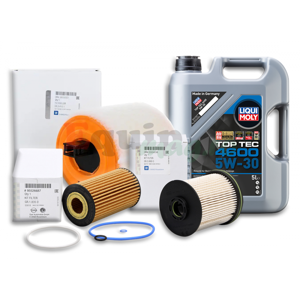 Pachet revizie Opel Astra K 1.6 CDTI 110CP B16DTU D16DTN Liqui Moly