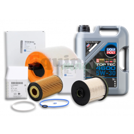 Pachet revizie Opel Astra K 1.6 CDTI 110CP B16DTU D16DTN Liqui Moly 