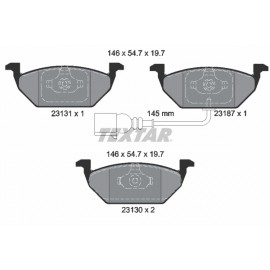 Set placute frana punte fata Textar VW Golf 4 2313101 