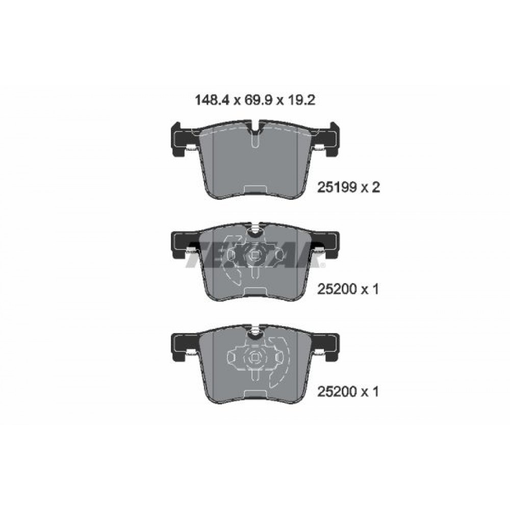 Set placute frana punte fata Textar BMW Seria 1(F20) 2519901