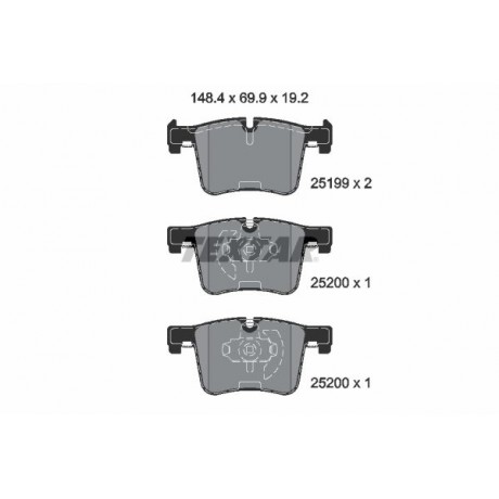 Set placute frana punte fata Textar BMW Seria 1(F20) 2519901