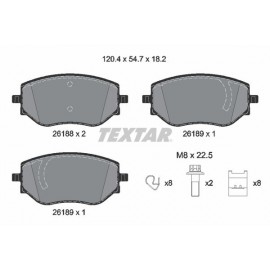 Set placute frana punte fata Textar Dacia Logan 3 2618801 