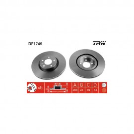 Set doua discuri frana fata TRW Fiat Tipo DF1749 