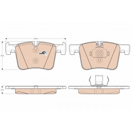 Set placute frana punte fata TRW BMW Seria 1(F20) GDB1942 