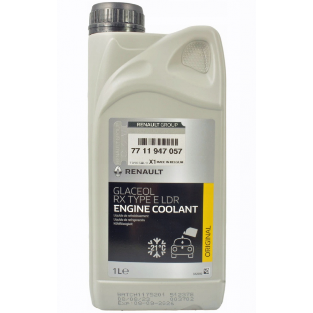 Lichid de racire antigel albastru Renault RX Tip E 1L