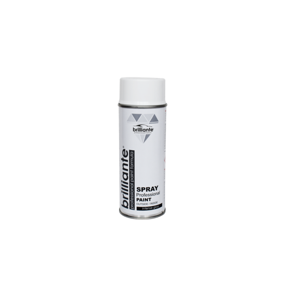 Vopsea spray alb clasic lucios Brilliante 400ml
