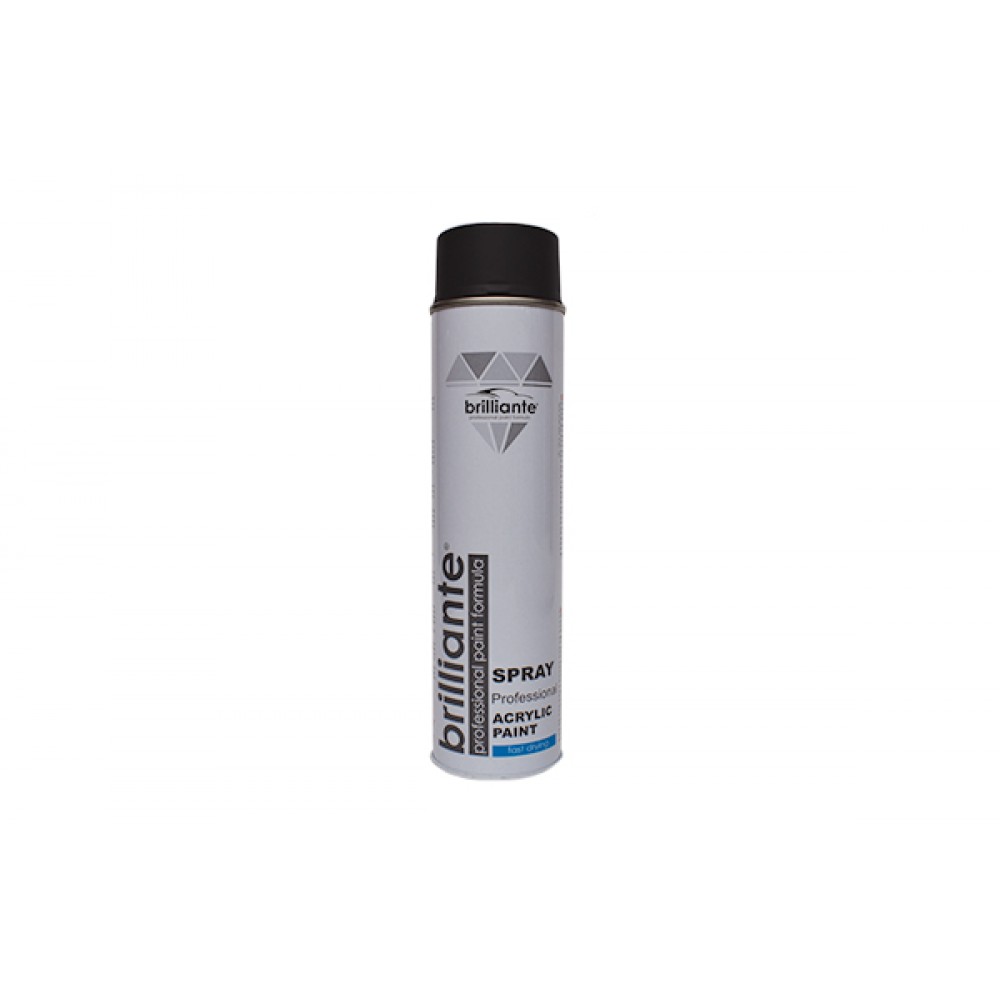 Vopsea spray acrilica negru mat Brilliante 600ml