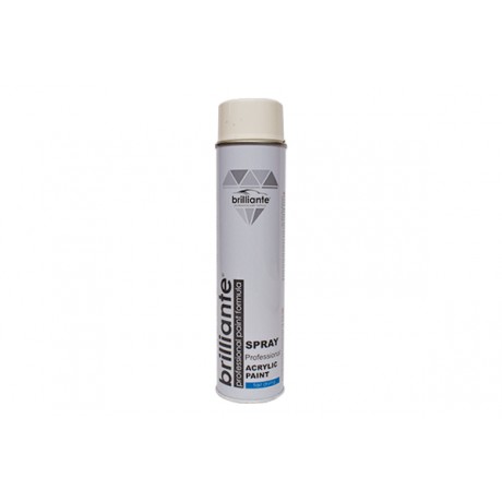 Vopsea spray acrilica alb pur lucios Brilliante 600ml