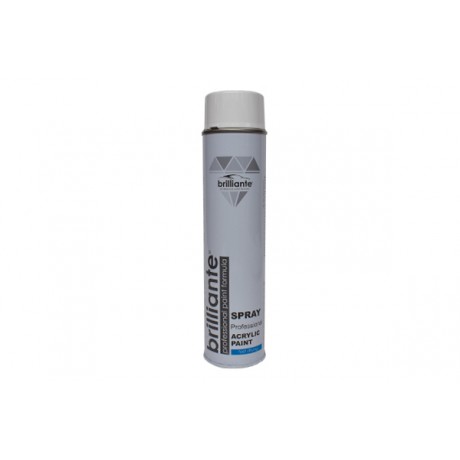 Vopsea spray acrilica alb clasic lucios Brilliante 600ml