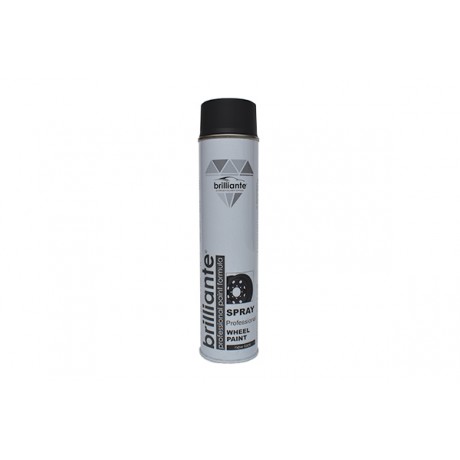 Vopsea spray jante negru satin Brilliante 600ml