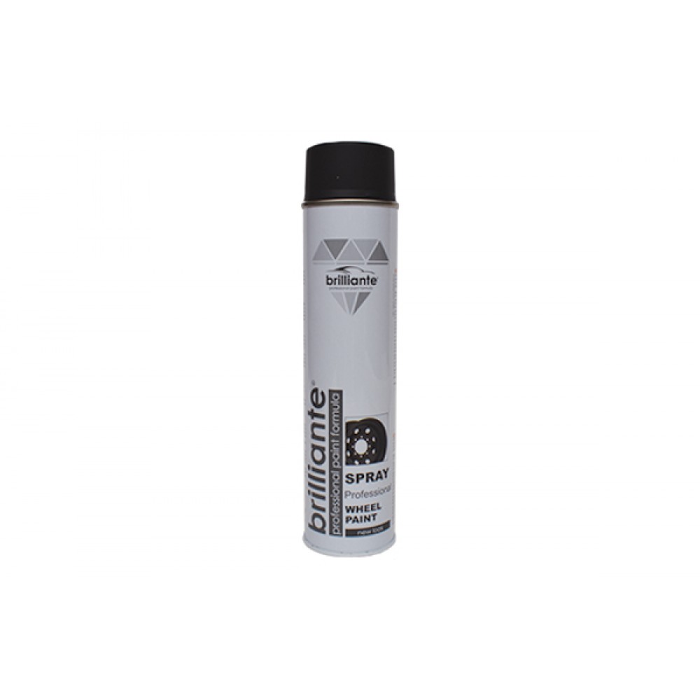 Vopsea spray jante negru mat Brilliante 600ml