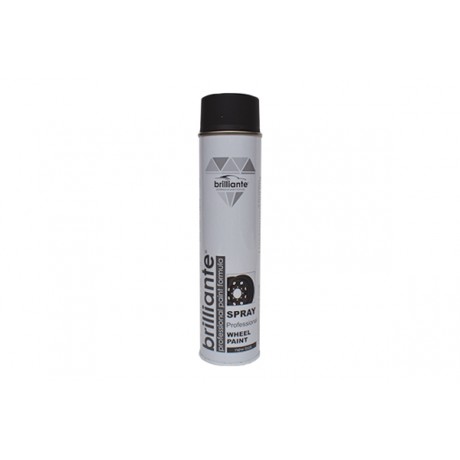 Vopsea spray jante negru mat Brilliante 600ml