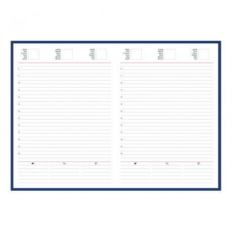 Agenda nedatata Bristol 439 15x21cm