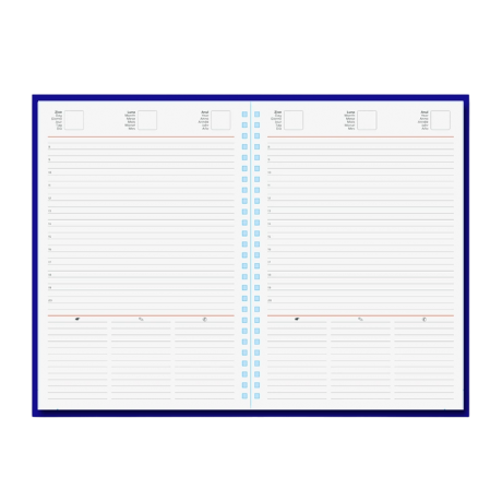 Agenda nedatata cu spira Tucson Ghost RA3 17x24cm