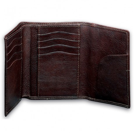 Portofel piele naturala pliabil 10x13cm