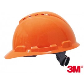 Casca de protectie pentru santier portocalie 3M H700 