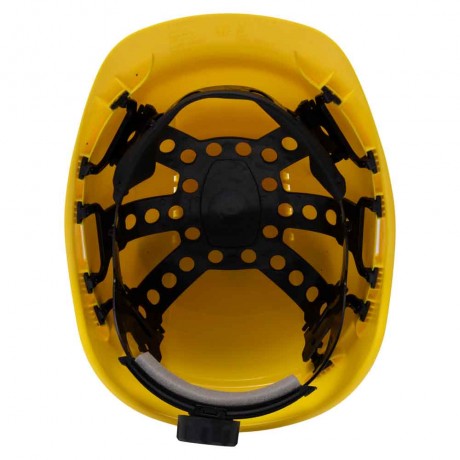 Casca de protectie santier Rockman cu suspensie plastic