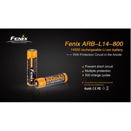 Baterie reincarcabila 14500 800mAh Fenix ARB-L 14-800