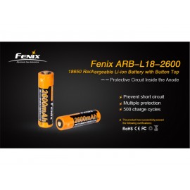 Baterie reincarcabila 18650 2600mAh Fenix ARB-L 18-2600 