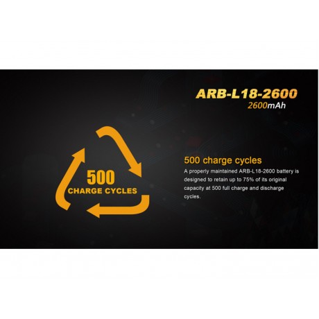 Baterie reincarcabila 18650 2600mAh Fenix ARB-L 18-2600