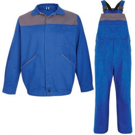 Costum salopeta profesionala de lucru cu pieptar Gino