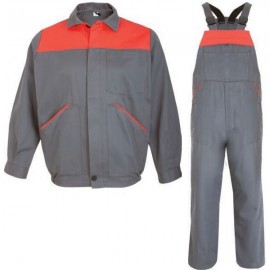 Costum salopeta profesionala de lucru cu pieptar Gino