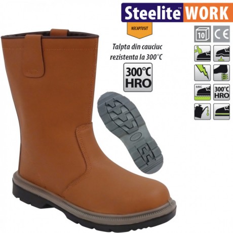 Cizme de protectie cu bombeu Portwest Steelite Rigger S1P HRO neimblanite